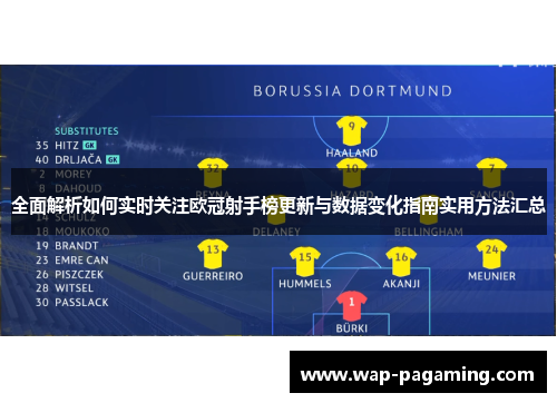 全面解析如何实时关注欧冠射手榜更新与数据变化指南实用方法汇总 全面解析如何实时关注欧冠射手榜更新与数据变化指南实用方法汇总